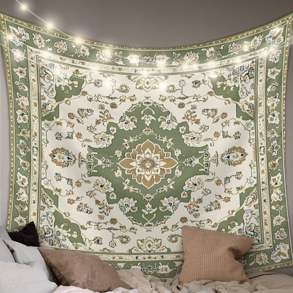 Sage Green Tapestry for Bedroom Wall Hanging Tapestry, Southwest Tribal Antique Boho-Chic Farmhouse Ceiling Backdrop Tapestries Poster Blanket Wall Decor for Teens Room Living Room Dorm 39" x 59"