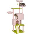 thumbnail image 1 of PawHut 62" Flower Cat Tree with 2 Condos, 2 Beds, Hammock, Plush Perch, 1 of 10