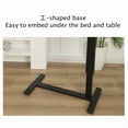 thumbnail image 5 of NOBRAND Adjustable Height Mobile Rolling Overbed Table with Wheels for Indoor, Walnut, 5 of 14