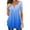 Blue, variant on Patlollav Womens Tshirts Under $10, Womens Summer Casual Tops V Neck Gradient Short Sleeve T Shirt Pleated Tunic Tops