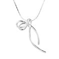 thumbnail image 1 of Collar de lazo de plata esterlina Timcorr con colgante de lazo delicado plata 925 ajustable, 1 of 5