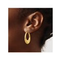 thumbnail image 3 of 14K Yellow Gold Polished Hoop Earrings, 3 of 4
