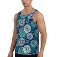 thumbnail image 2 of Salouo Bohemian Mandala for Men's Tank Tops,Sleeveless Muscle Shirts for Men Quick Dry Workout Tank Top Gym Muscle Tee Fitness Bodybuilding Sleeveless T Shirt-Medium, 2 of 7