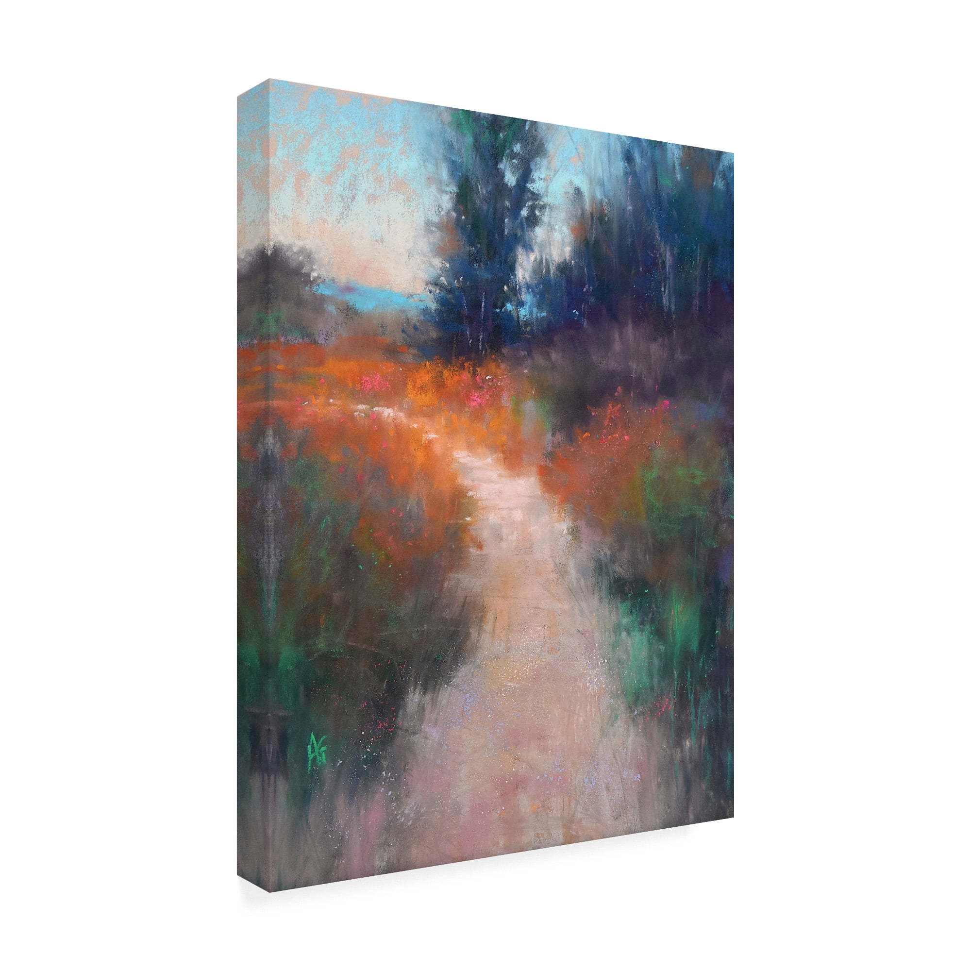 Trademark Fine Art 'Behind the Trees' Canvas Art by Alejandra Go