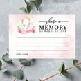 thumbnail image 3 of Koyal Wholesale Share a Memory Cards, Baby Girl Elephant Cards for Baby Shower, Guestbook Alternative, 4" x 6", 52-Pk, 3 of 5