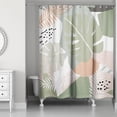 thumbnail image 2 of Creative Products Abstract Tropical Leaves 5 71x74 Shower Curtain, 2 of 7
