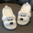 thumbnail image 4 of D-GROEE 1 Pair   Kids Little Kids Slippers, Cartoon Cute Dog Shape Kid Summer Slip On Slides, Slippers Anti-slip Water Shoes, Indoor Outdoor Lightweight Slippers for Boys and Girls, 4 of 10