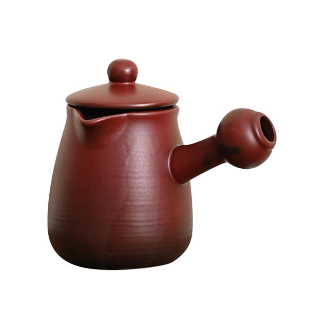 Tetera de porcelana con filtro, infusor de té rústico duradero. 700ml con tapa