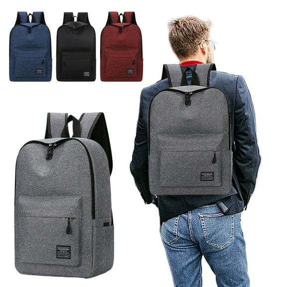 Outdoor Backpack | Large Capacity Fashion Travel Commuter Bag | Nylon Water-Resistant | Ergonomic Straps | Multiple Compartments | Fits 16" Laptop | 41x32x12cm | Gray Red Blue