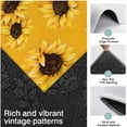 thumbnail image 3 of Yellow Sunflower Pattern Kitchen Rugs Sets Of 3,Kitchen Runner Rugs Non Skid Washable,Decorative Kitchen Floor Mats for Kitchen,Sink,Laundry,17"x30"+ 17"x47" + 17"x59", 3 of 6