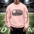 thumbnail image 2 of Chandail en Molleton à Col Rond Imprimé Rugby Automne Hiver pour Hommes, Chaud et Confortable, Mode Sans Capuche, Chandail Décontracté, 2 of 4