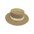 thumbnail image 4 of Straw Beach Sun Hat, Wide Brim Panama Hat for Women and Men, Summer UV Protection Boater Hat for Vacation, Travel, Garden Party, and Outdoor Activities Khaki, 4 of 4