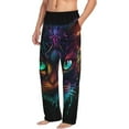 thumbnail image 2 of Daiia Futuristic Cat Warrior Men's Sleep Pant with Pockets and Drawstring,Pajama Pants-Small, 2 of 9