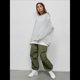 thumbnail image 4 of Sudaderas de Mujer con Cuello Redondo, Forro , Suéteres Oversize, Otoño 2025, Blusas Bonitas, Ropa Preppy Estilo-D XL, 4 of 8