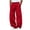 Red, variant on StSilkitty Baggy Casual Pants for Mens Solid Color Elastic Waist Drawstring Wide Leg Trousers with Pockets