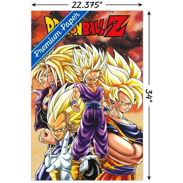 Dragon Ball Z - Saiyans Wall Poster, 22.375