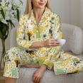 thumbnail image 6 of Uemuo Animal Tree Pattern Womens Pajama Sets,PJ Set for Women,Pajamas for Women Logo,Long Sleeve Pajama Set for Women,Soft Long Sleeve Top With Pants-Small, 6 of 9