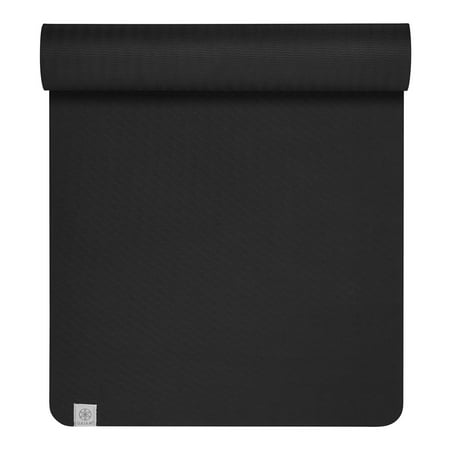 Gaiam Performance Yoga Mat, 6mm Thick, Black