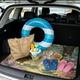 thumbnail image 2 of COEQINE Universal Auto Cargo Mat 29" x 39", Scratch-proof Non-Slip Dog Trunk Cover Stylish Car Accessory Fits Most Cars, SUVs & Trucks, Lovely Cat Floral Butterfly, 2 of 7