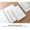thumbnail image 4 of ziyahi Transparent Loose Leaf Binder Notebook Student Sketchbook Diary Weekly Journal Writing Notebooks Stationery Office Supply A6 Horizontal Line 15x12cm A6 Horizontal Line 15x12cm, 4 of 6