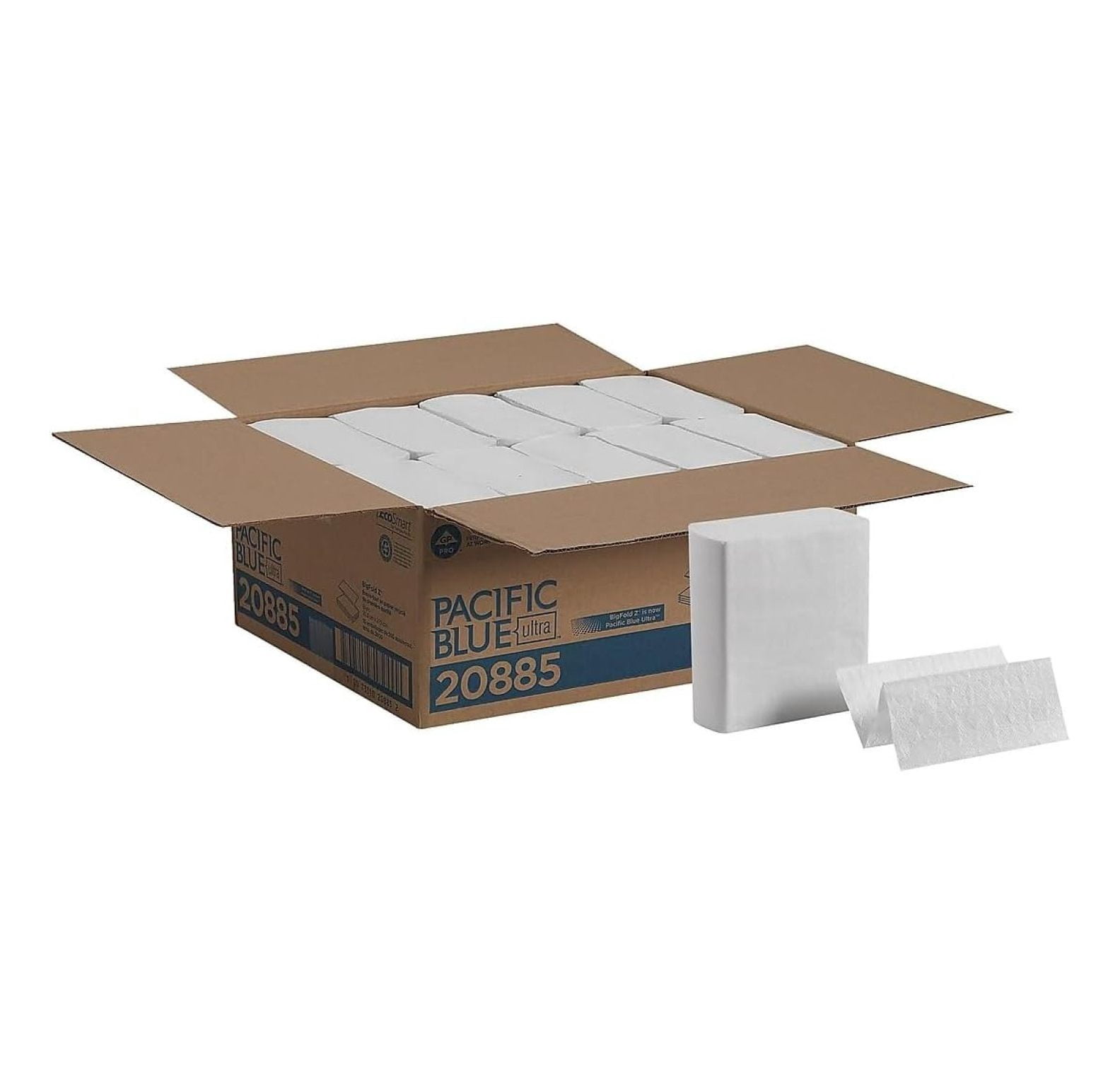 Z-Fold Paper Towels Multifold, 1-Ply, 2600 Count - White Absorbent Towels for Restrooms & Kitchens - Fits C-Fold Dispensers - 10 Packs/Carton