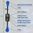 thumbnail image 7 of HFLRZZ RV Surge Protector 30 Amp with Grip Handles, Smart Circuit Analyzer Power Guard for RV, Camper, Trailer, Truck, Motorboat, Yacht, Mobilhome with Blue LED Indicator Light, 7 of 7