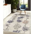 thumbnail image 4 of Spring Decorative Rug, Season of New Hopes Petals Blossoms Summer Floral Style of Illustration, Quality Carpet for Bedroom Dorm and Living Room, 6 Sizes, Dark Indigo, by Ambesonne, 4 of 4