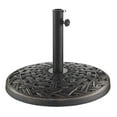 thumbnail image 4 of Walker Edison Cross Weave Round Outdoor Patio Umbrella Base, Antique Bronze, 4 of 5