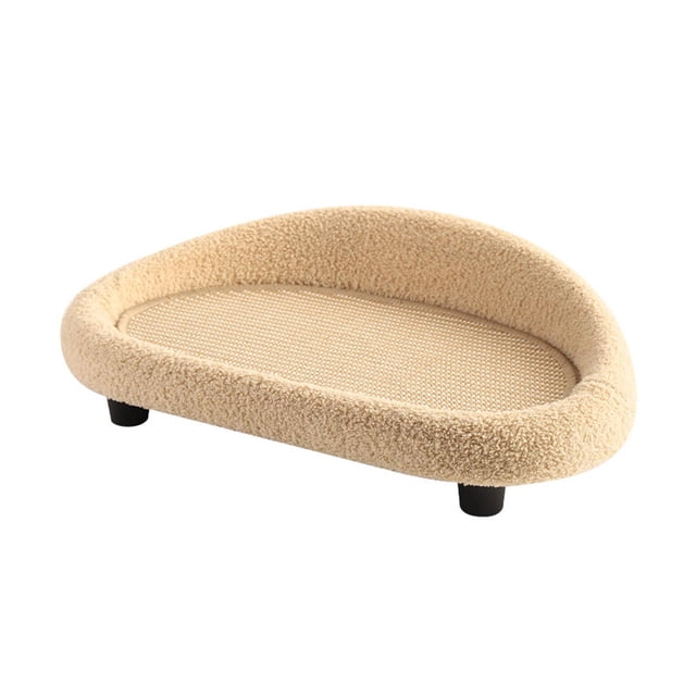 Sofá para mascotas, rascador de Sisal para gatos, cómodo con patas estables, cama para dormir para gatos domésticos, resistente al desgaste para