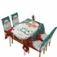 thumbnail image 1 of Juego de fundas para sillas y manteles navideños, decoraciones navideñas, 1 of 5