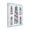 thumbnail image 2 of Melissa Averinos 'Coastal Americana II Shiplap' Canvas Art, 2 of 4