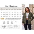 thumbnail image 7 of NAYTOAO Women's Waffle Knit Full Zip Jacket, Lapel Collar Loose Fit Casual Sweatshirt Jacket With Kangaroo Pockets for Fall Daily Sports, 7 of 7