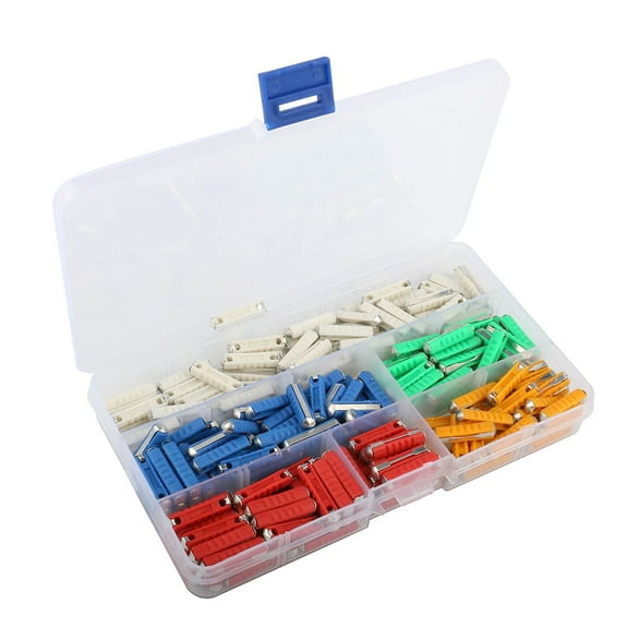 ITSELFER 200Pcs 5/8/10/16/25AMP 32V Auto Car Battery Fuse Box for Automobile Vehicle