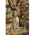thumbnail image 2 of Toulouse-Lautrec, Henri de 23x32 White Modern Wood Framed Museum Art Print Titled - The Artists Dog Fleche, 2 of 4