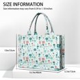 thumbnail image 3 of Large Capacity Tote Bag,Pioneer Flower Floral Print Pattern Handbag Fashion Luxury Tote Bag,15.7"x13"x 5.1" Inches,Laptop Compatible, 3 of 6