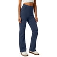 thumbnail image 2 of Women's Stretch Straight Leg Dress Work Pants Business Casual Trousers Breathable Yoga Pants, 2 of 9