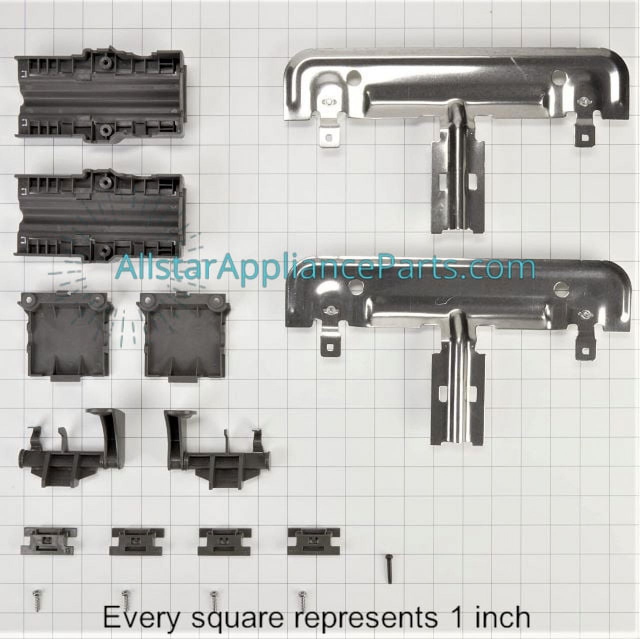 Whirlpool Dishwasher Upper Rack Adjuster Kit W10712395