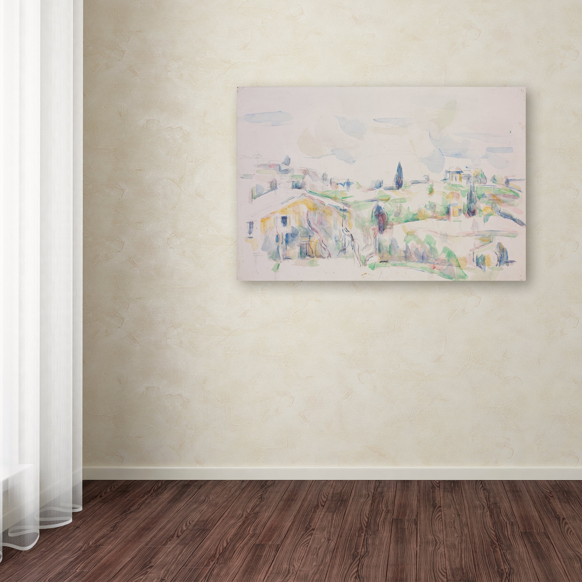 Trademark Fine Art 'Landscape In Provence' Canvas Art by Cezanne