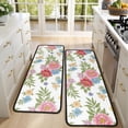 thumbnail image 4 of Kitchen Rugs Sets Of 2,Pioneer Flower Floral Print Pattern Anti Fatigue Kitchen Mat Rugs Non Slip Washable,Decorative Kitchen Floor Mats for Kitchen,Sink,Laundry,17X47 Inch, 4 of 5
