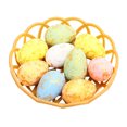 thumbnail image 1 of Famyfamy Cartoon Egg Multicolor Diy With Basket For DIY Crafts Home Decorations Colorful Simulation Easter Eggs, 1 of 11
