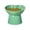 Green, variant on Rdausd Elevated Dog Cat Bowl with Angled Rim, Non-Slip Raised Pet Feeder for Neck Support, Tilted Food Water Dish for Small Medium Cats Dogs Puppies, Durable Plastic Bowl