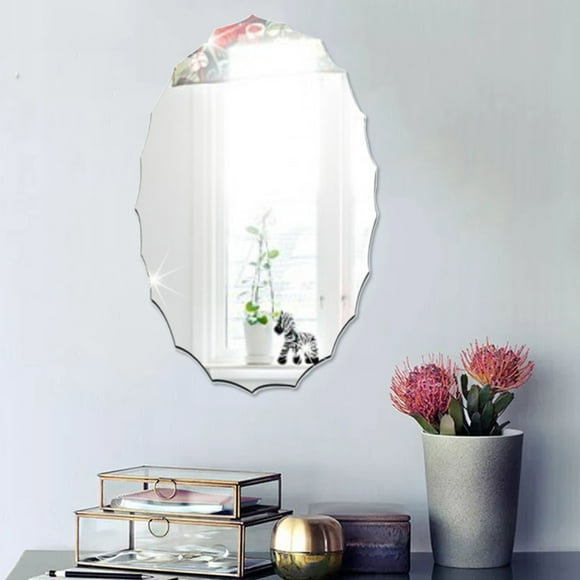 CHICHUMID Pegatina Oval Plateado Para Funcional En Baños Y