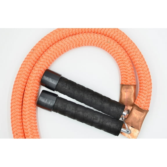 Mute Sports Equipment Heavy Weighted Jump Rope 1.5 pound Bull Rope for indoor or outdoor use, competition training and functional fitness.