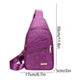thumbnail image 3 of Qholemyo Backpack Crossbody Bags Sling Chest Bag With Earphone Hole For Hiking Camping Outdoor, 3 of 4