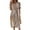 Light Brown, variant on Womens V Neck Long Sleeve Fall Dresses Beach Dresses For Women Spring Summer Elegant Wrap V Neck Floral Boho Dress Flowy Ruched Hawaiian Maxi Dress Light Brown