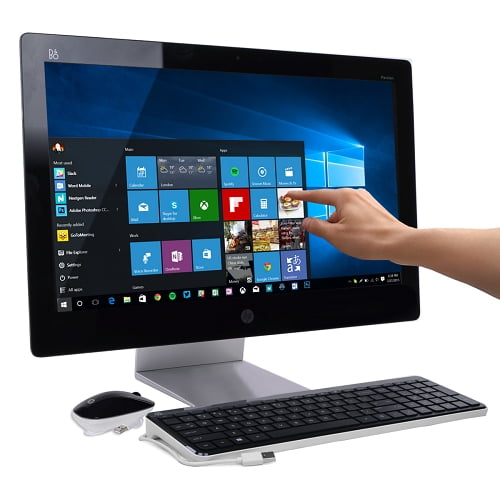 Refurbished Hp Pavilion 21 5 Touch 22 A113w All In One Desktop Computer 2 9ghz 4gb 1tb Walmart Com Walmart Com