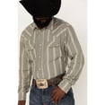 thumbnail image 2 of Blue Ranchwear Men's Striped Long Sleeve Pearl Snap Shirt Sand X-Large, 2 of 4