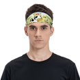 thumbnail image 2 of Daiia Farmfield with Cute Animals printed Men's Performance Headband,Sports Headbands,Moisture Wicking Workout Headband, 2 of 9