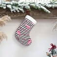 thumbnail image 6 of Yiaed Flamingos Print Christmas Stockings, Christmas Stockings Hanging Ornaments, Christmas Stockings for Family Christmas Holiday Decorations, 6 of 7