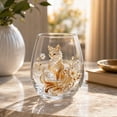 thumbnail image 2 of SLYNSHome Glass Cup with Nature-Inspired Designs Animals Themed, Large Capacity Stemless Tumbler for Everyday Beverages, Elegant Drinkware for Home and Gifting, 2 of 7